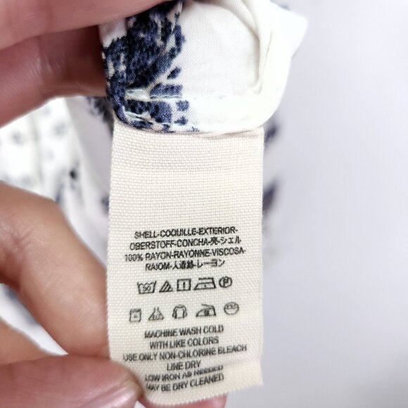 Free People Voile Little Secrets Shirt Womens Medium Button Front Long Sleeve - Picture 10 of 11